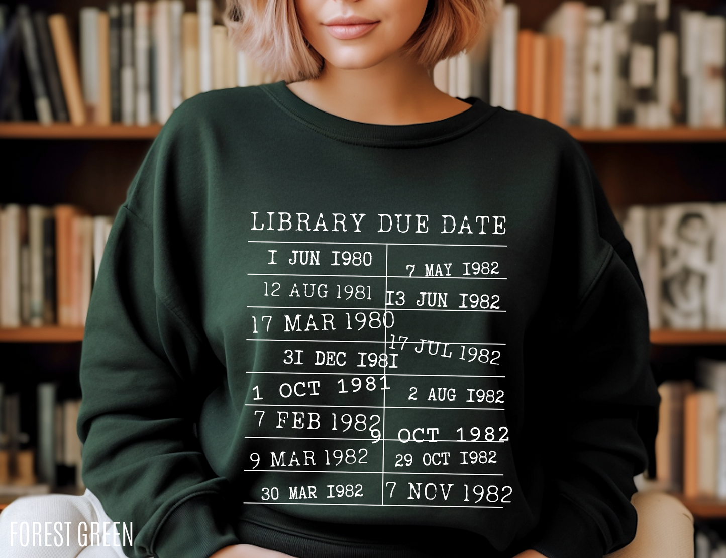 Bookish Shirt | Library Date Due