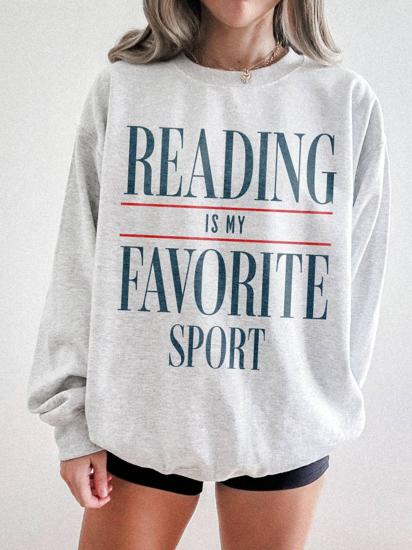 Bookish Crewneck Sweater | Reading Is My Favorite Sport