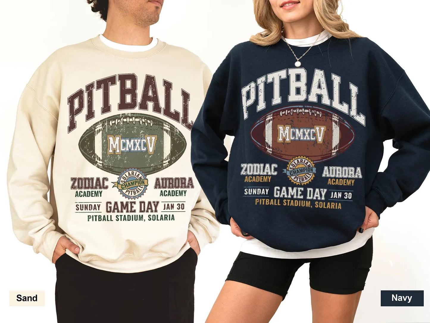 Zodiac Academy Merch | Vintage Pitball Sweatshirt