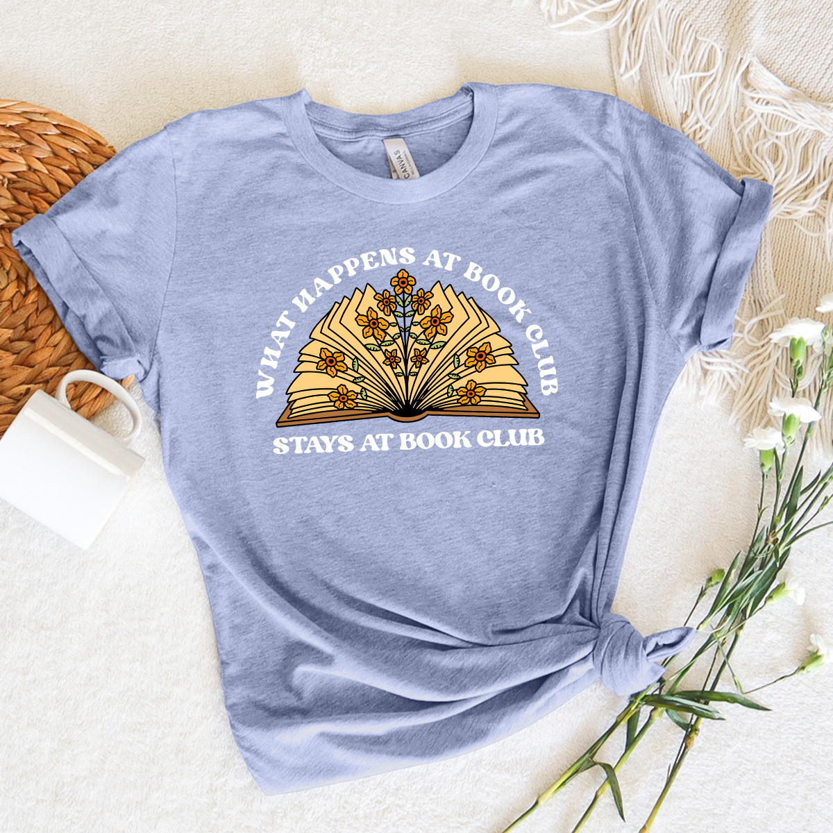 stays at book club unisex tee