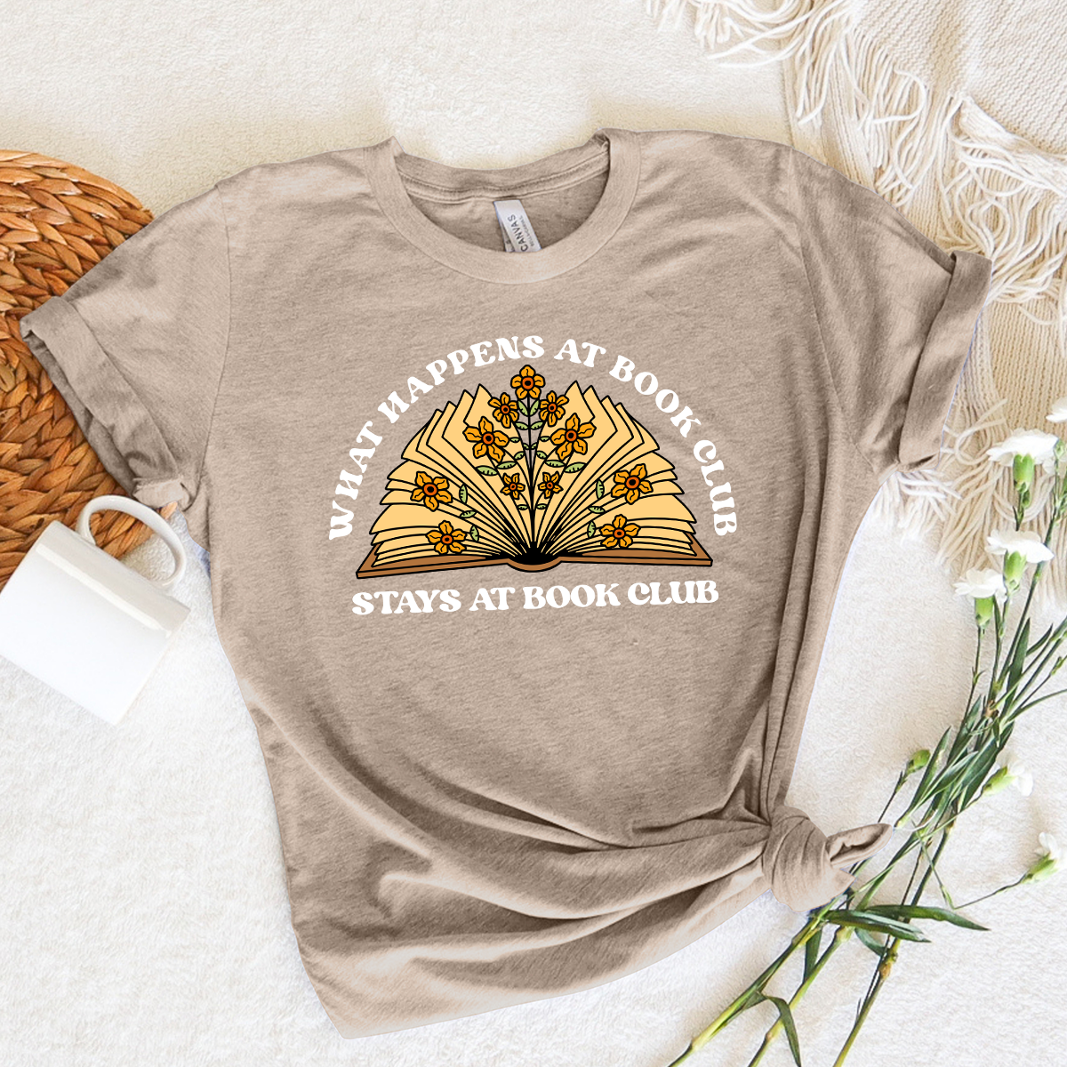 stays at book club unisex tee