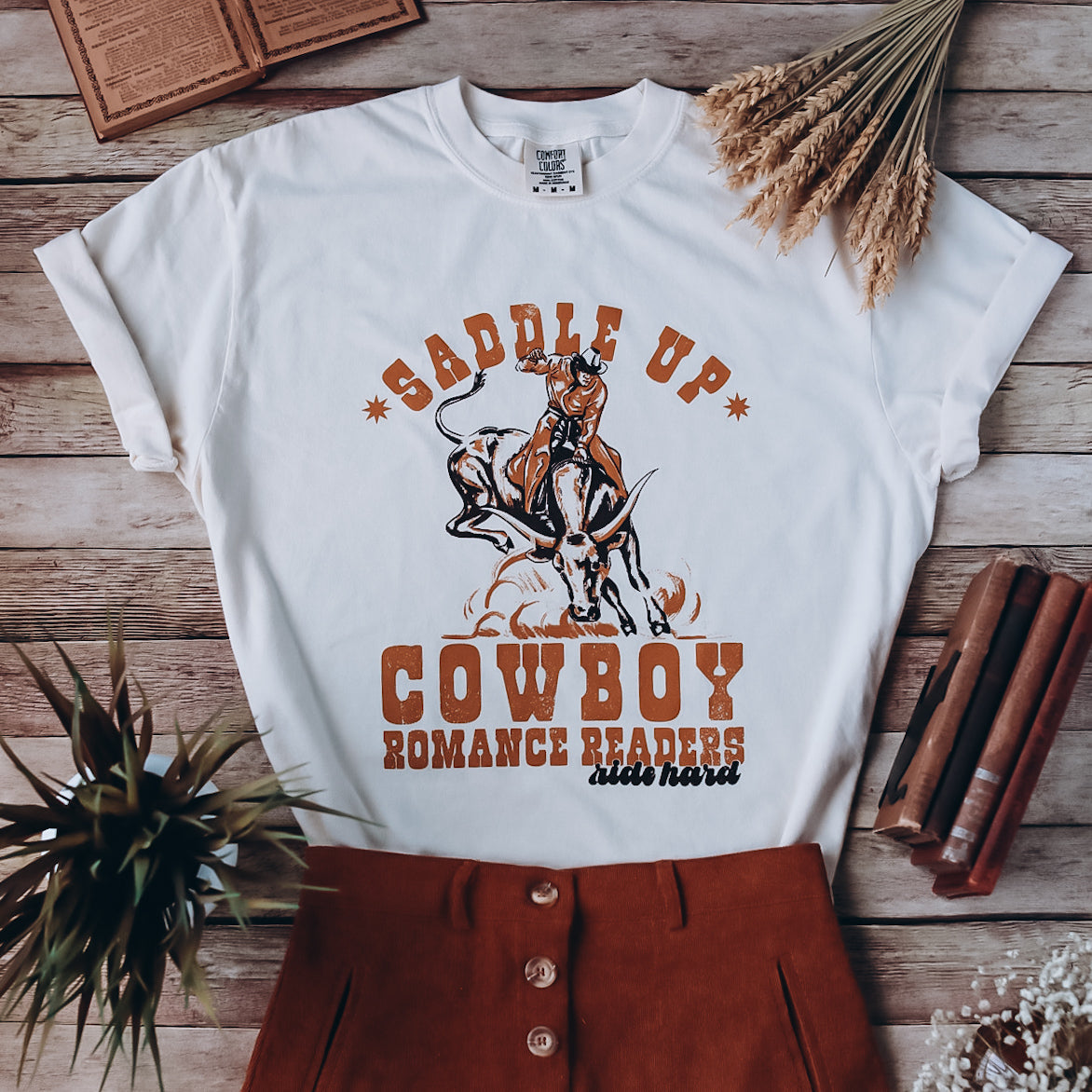 Cowboy Romance Readers Heavy Weight Tee