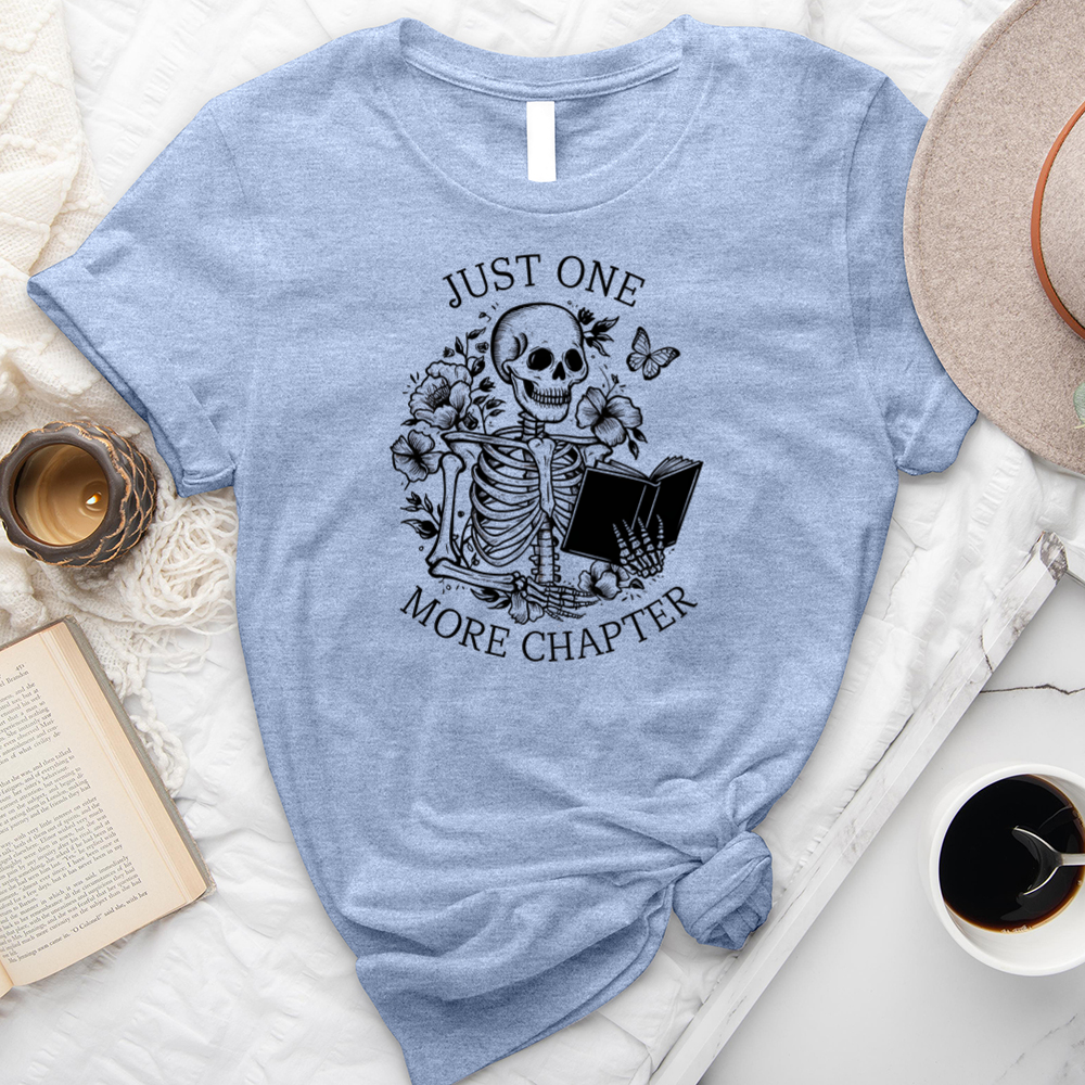 one more chapter skeleton unisex tee