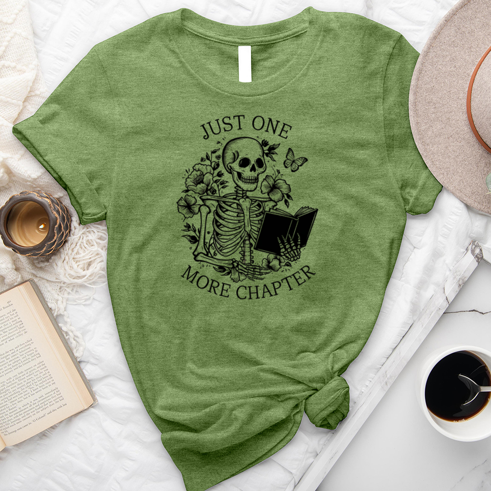 one more chapter skeleton unisex tee