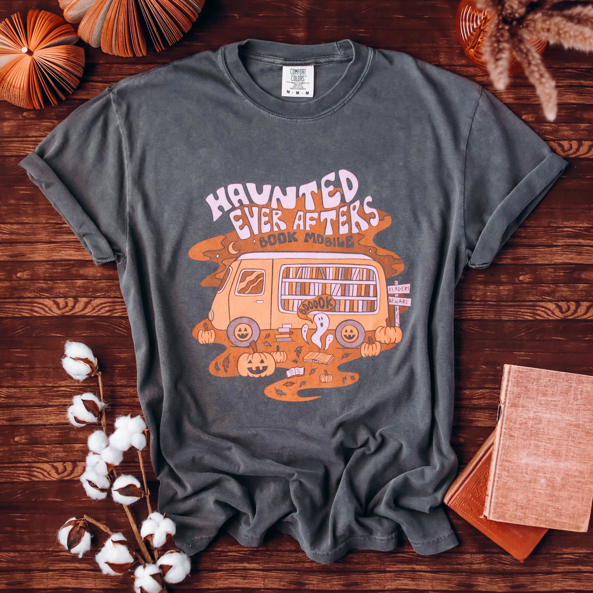Haunted Books Heavy Weight Tee