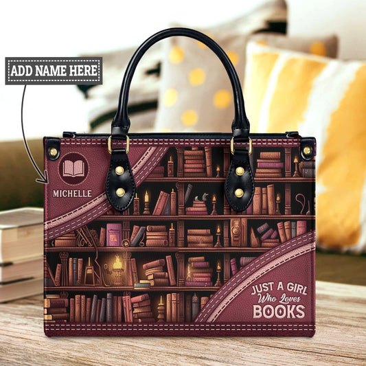 Just A Girl Who Loves Books HHAY1702003A Leather Bag