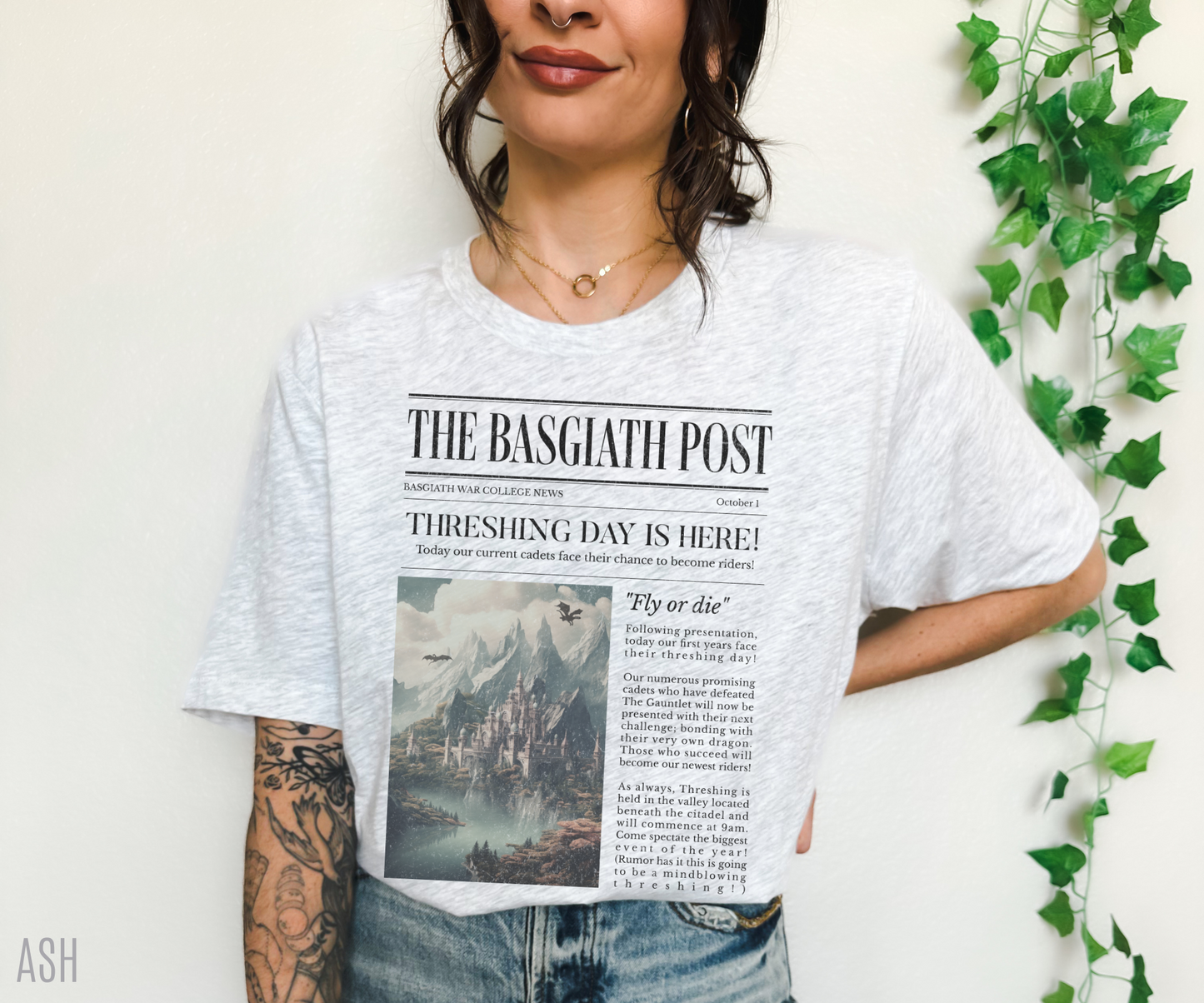 Fourth Wing Shirt | The Basgiath Post Sweatshirt