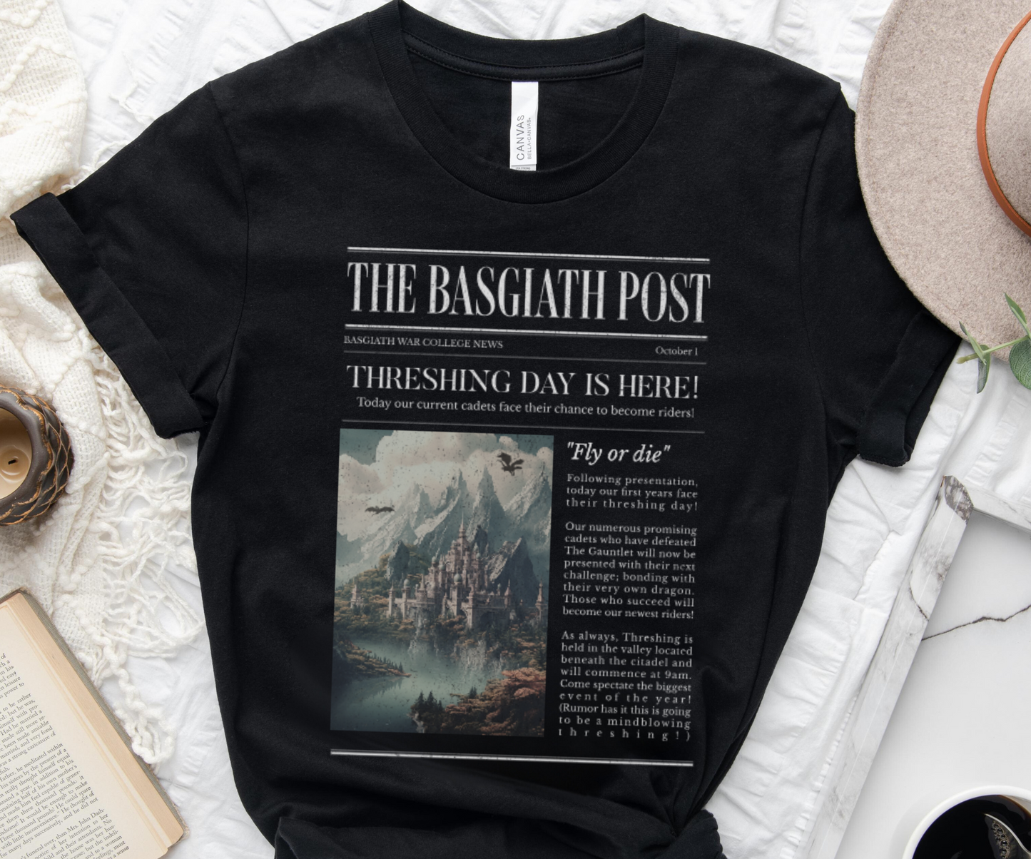 Fourth Wing Shirt | The Basgiath Post Sweatshirt