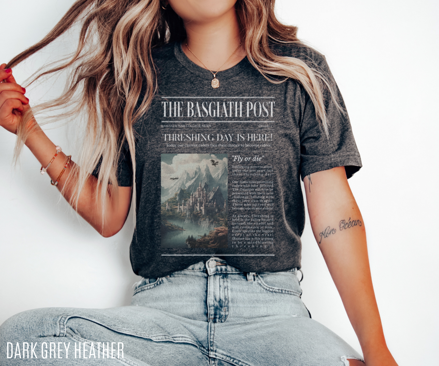 Fourth Wing Shirt | The Basgiath Post Sweatshirt