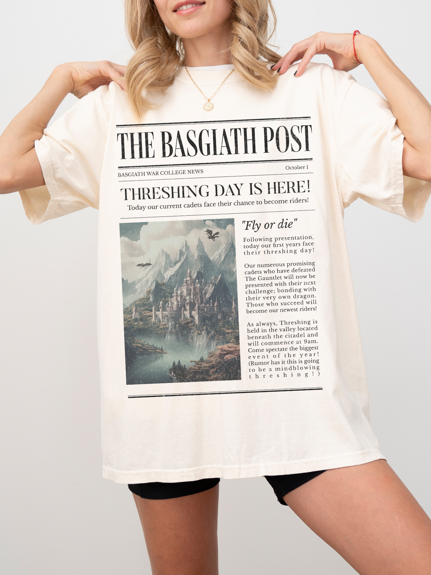 Fourth Wing Shirt | The Basgiath Post Sweatshirt