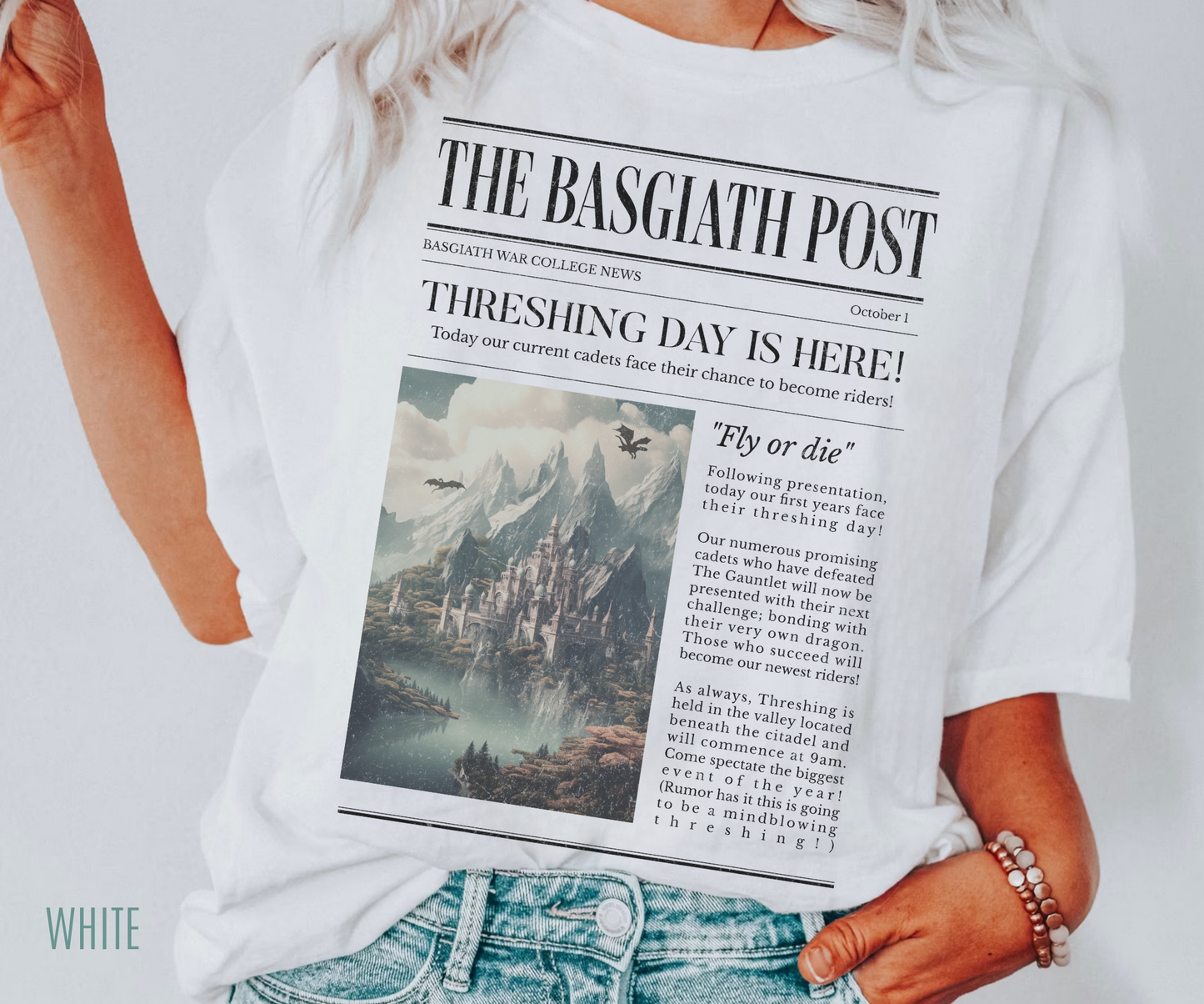 Fourth Wing Shirt | The Basgiath Post Sweatshirt