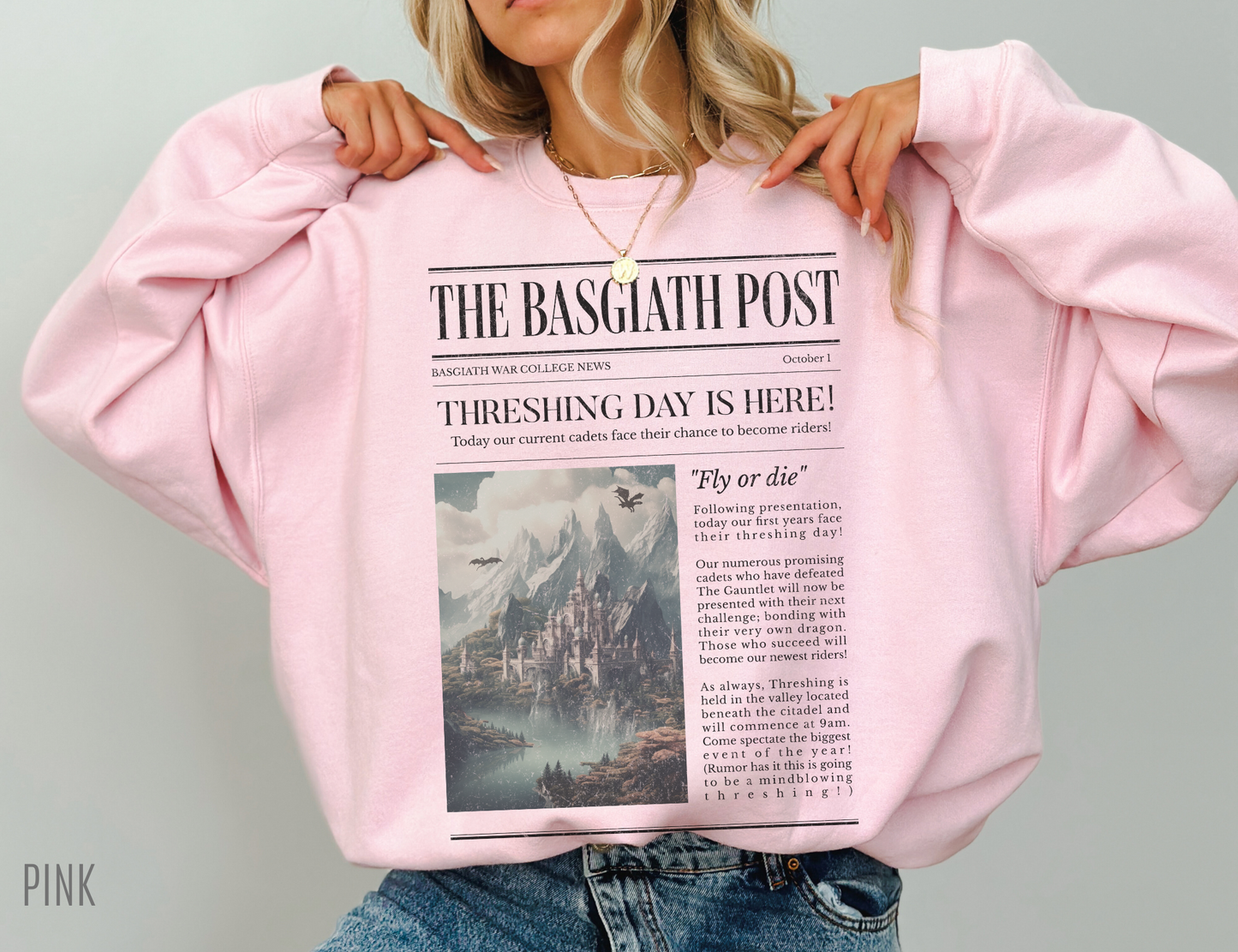 Fourth Wing Shirt | The Basgiath Post Sweatshirt