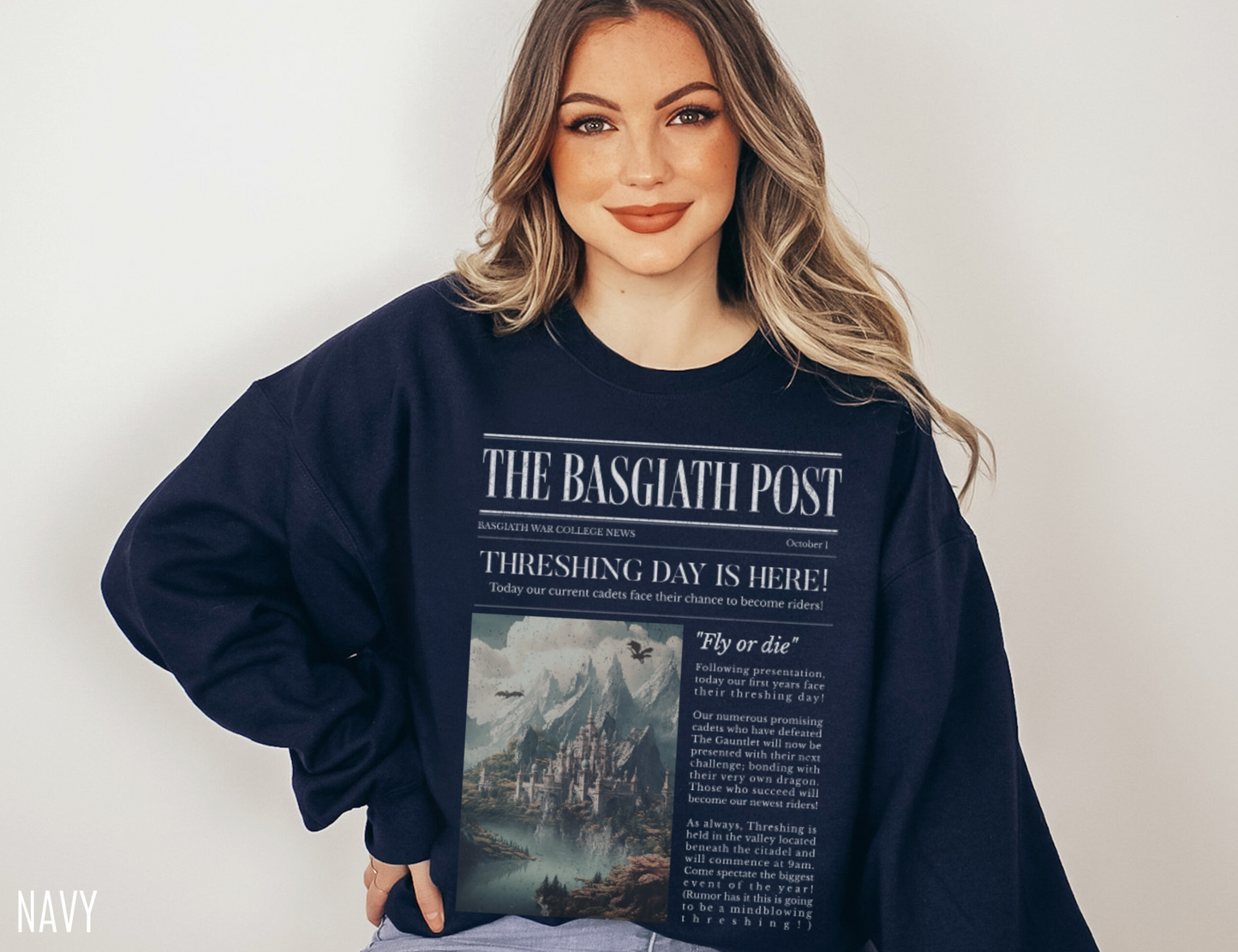 Fourth Wing Shirt | The Basgiath Post Sweatshirt