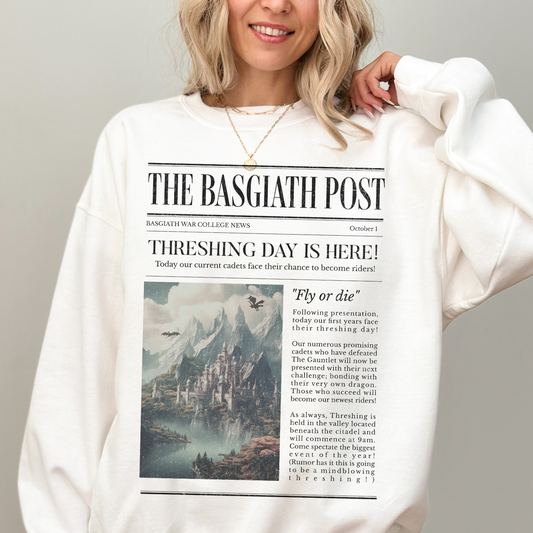 Fourth Wing Shirt | The Basgiath Post Sweatshirt