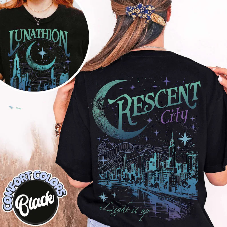 Lunathion Crescent City | | Sarah J Maas Merch | Fantasy Bookish Shirt