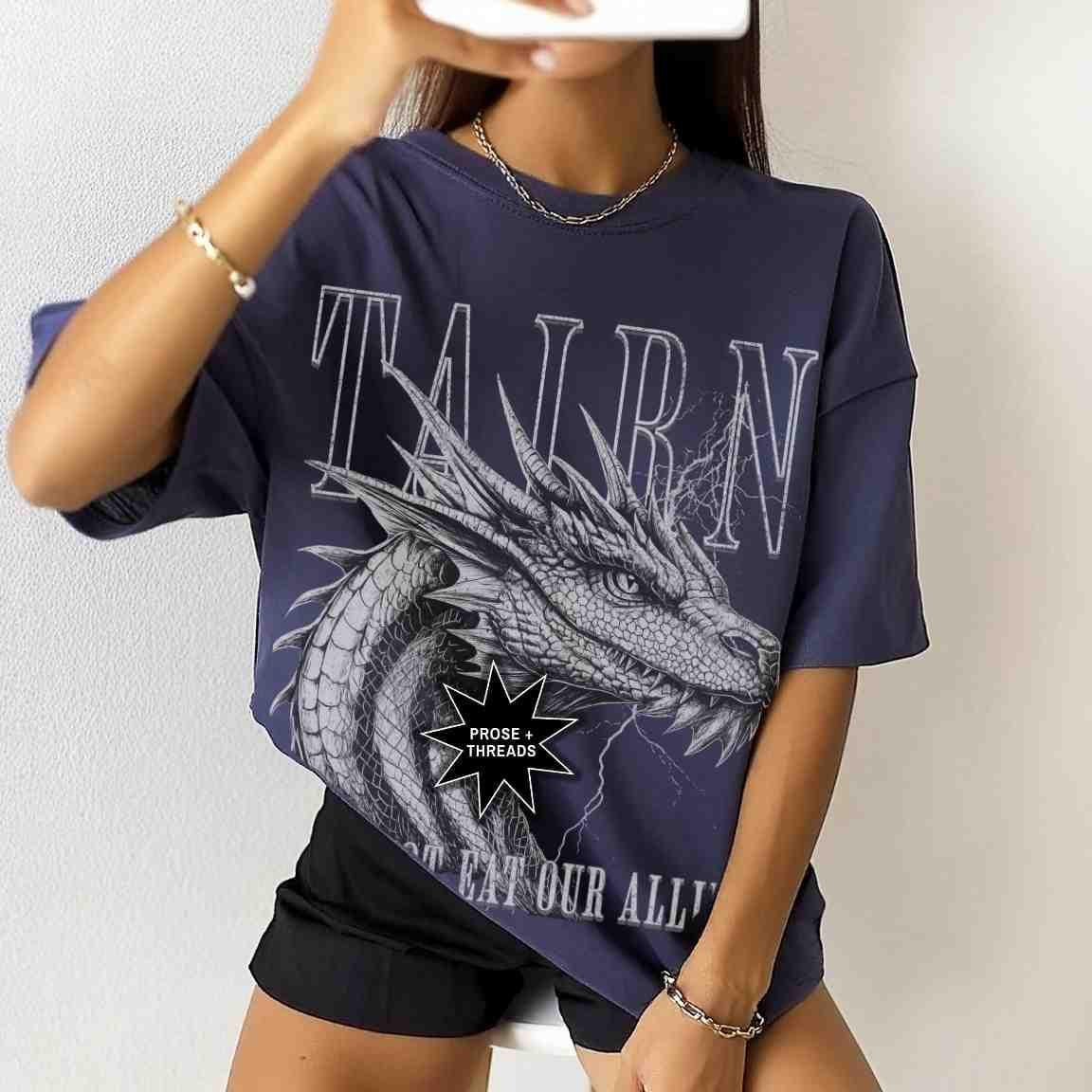 Tairn Fourth Wing Shirt Iron Flame Merch Onyx Storm Basgiath War College Bookstagram Romantasy Booktok Merch Xaden Riorson Fourth Wing