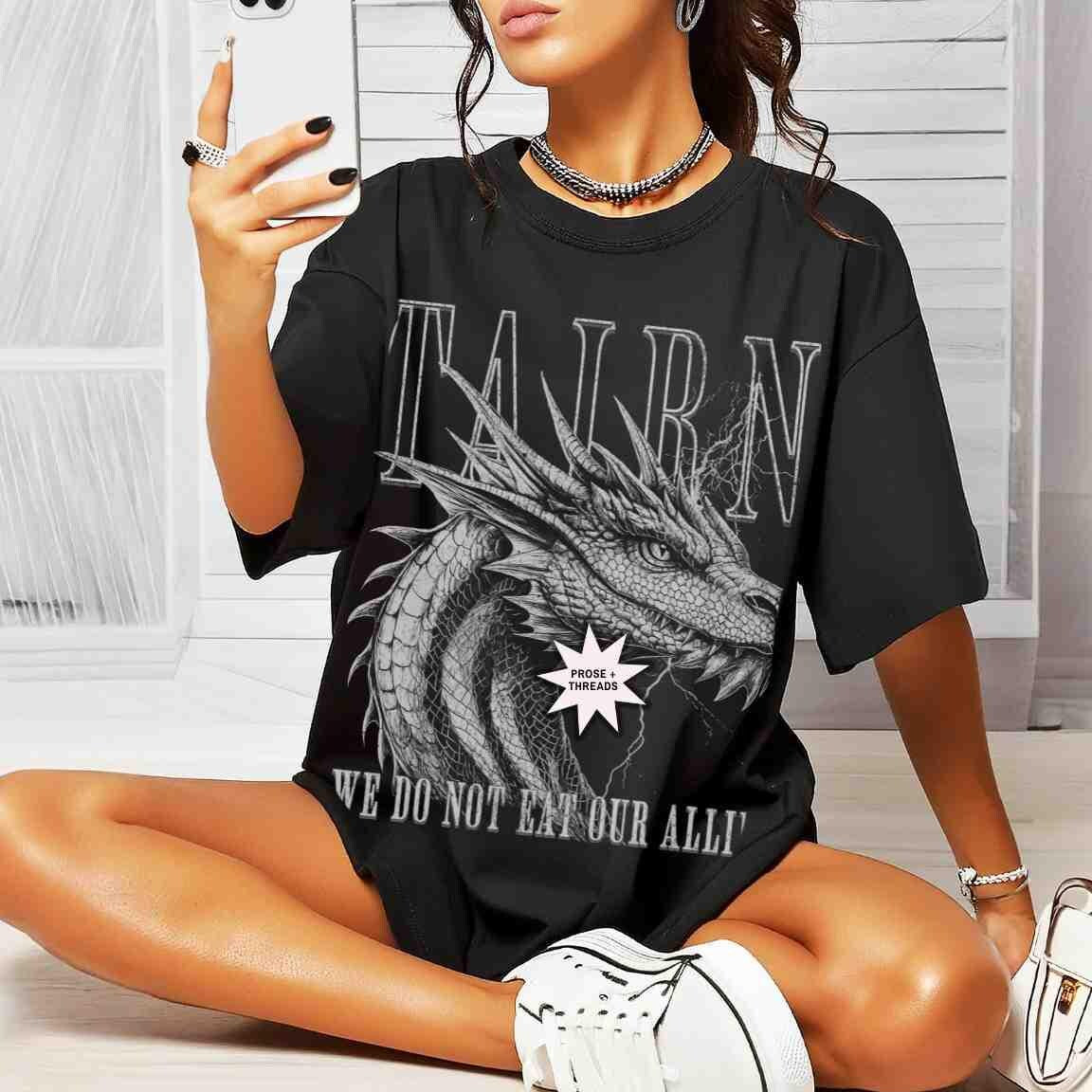 Tairn Fourth Wing Shirt Iron Flame Merch Onyx Storm Basgiath War College Bookstagram Romantasy Booktok Merch Xaden Riorson Fourth Wing